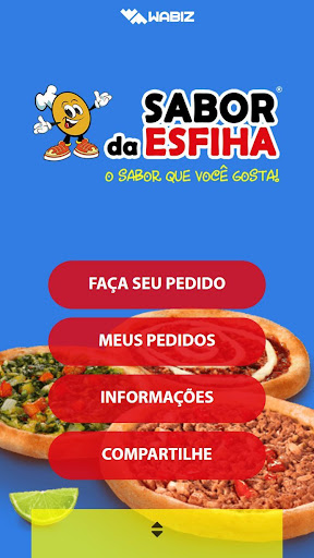 Android application Sabor da Esfiha screenshort