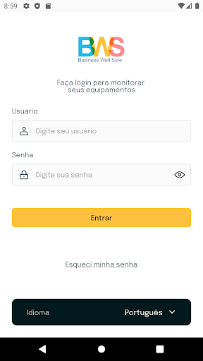 Android application BWS Track - Rastreamento screenshort