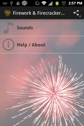 Android application Firework & Firecracker Sounds screenshort