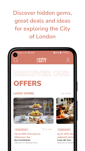 In The City App Screen 2