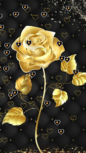 Gold Rose Live Wallpapers HD