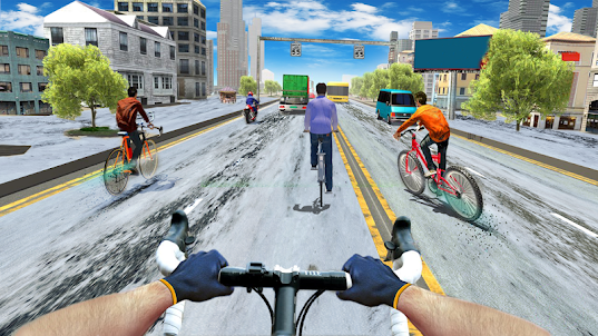 自行车赛车：自行车比赛游戏