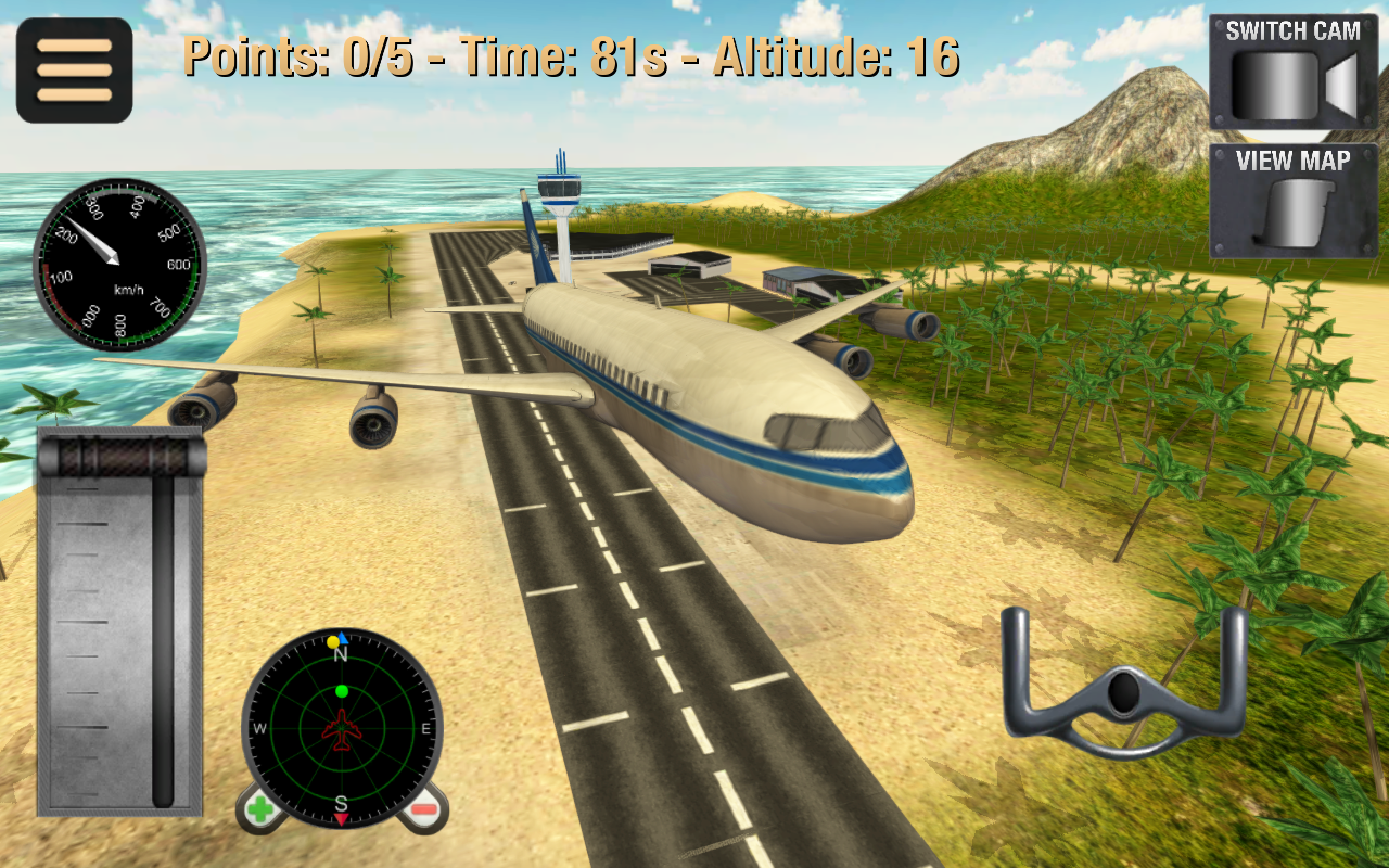 Android application Flight Simulator: Fly Plane 3D screenshort