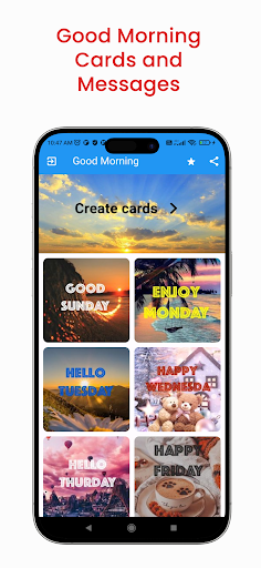 Android application Good Morning Wishes screenshort