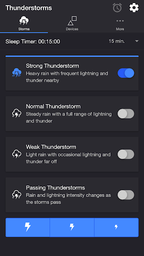 Android application Thunderstorm for Nanoleaf screenshort