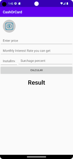 Cash Or Card Screen 3