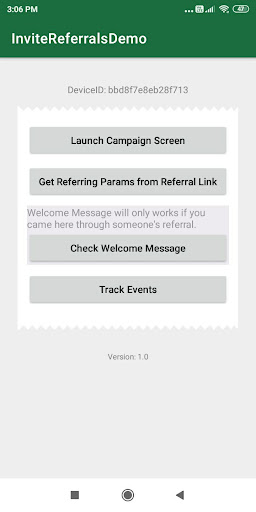 InviteReferrals Demo Screen 2