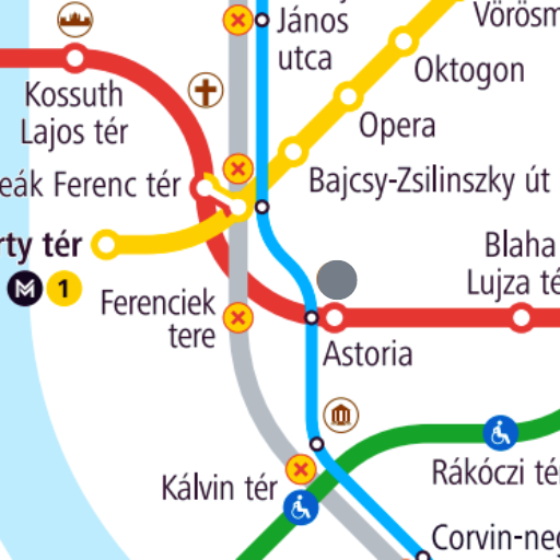 Budapest Metro Map 2024 logo