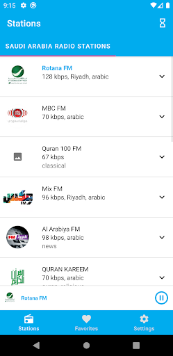 Android application Saudi Arabia Radio Stations screenshort