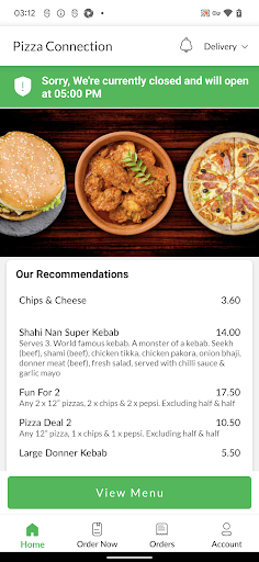 Pizza Connection Screen 2