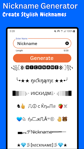 Nickname Generator:Nickname ff Screen 2