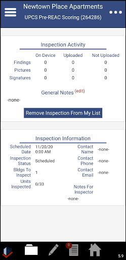 Android application InspectCheck screenshort