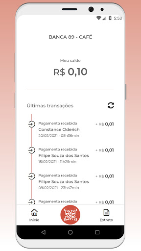 Android application Papayas Estabelecimentos screenshort