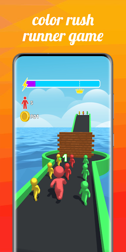 Android application Color Rush Runner Game screenshort