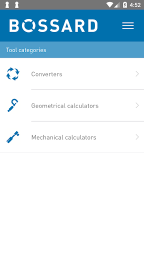 Android application Fastener Calculators screenshort