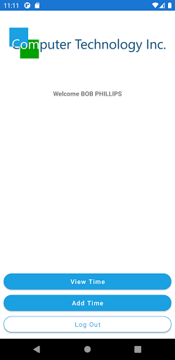 CTI Time Entry Screen 3