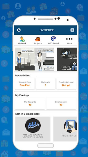 Android application OzoProp Partner - Real Estate screenshort