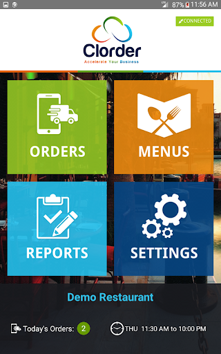 Clorder MerchantApp Screen 2
