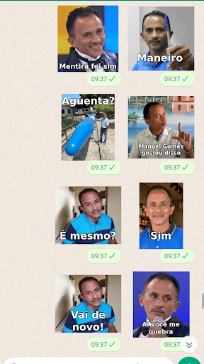 Figurinhas Manoel Gomes