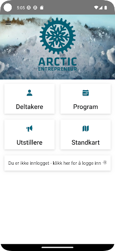 Android application Arctic Entrepreneur screenshort