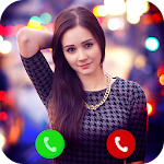 Cover Image of Unduh Fake Video Call - Feel Girlfriend Call 19 APK