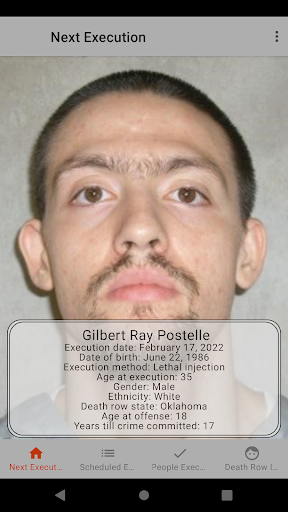 Death Row Calendar USA