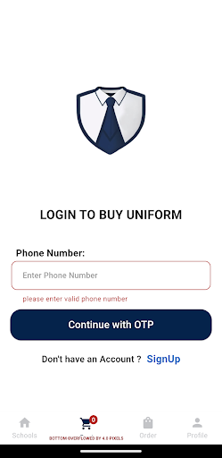 Android application MY SCHOOL WEAR screenshort