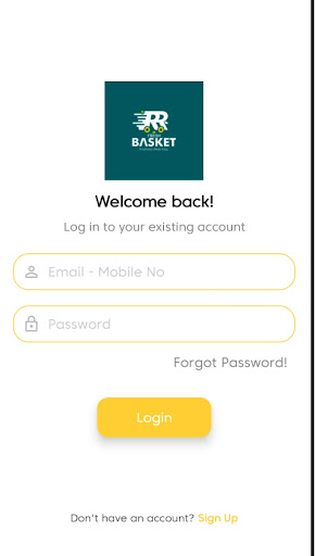 Android application RR Fresh Basket screenshort