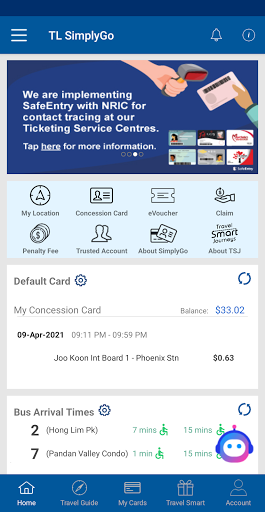 TransitLink SimplyGo  screenshots 1