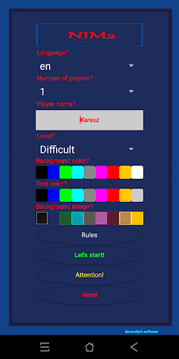 Android application Logic game: NIM 2 screenshort
