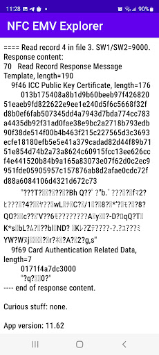 Android application NFC EMV Explorer - Entry Level screenshort