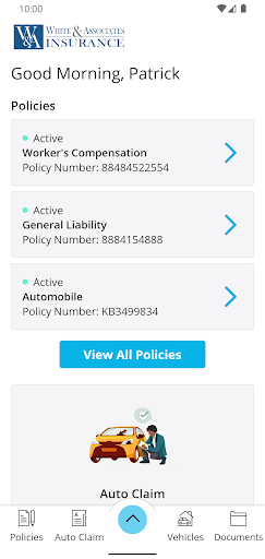W&A Insurance Online Screen 2