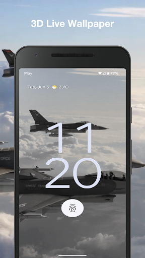 Android application Aircrafts Live Wallpaper screenshort