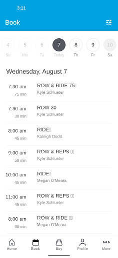 Row & Ride Screen 2