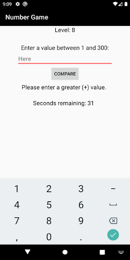 Number Game Screen 2