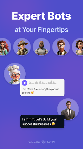 Android application Octovoice | AI chatbot screenshort