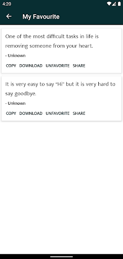 Break Up Sayings and Quotes Screen 3