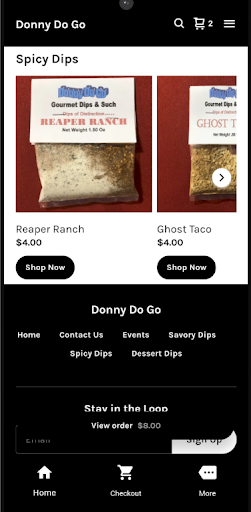 Dons Dips Screen 2