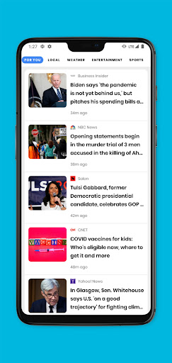Android application NewsPop Local & Weather screenshort