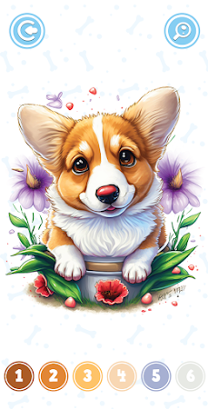 Game screenshot Dog Color By Number apk download