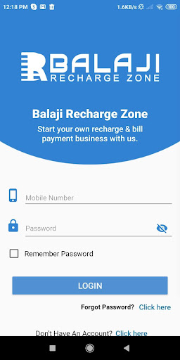 BalajiRechargeZone Screen 2