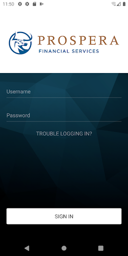Android application Prospera Client Portal screenshort