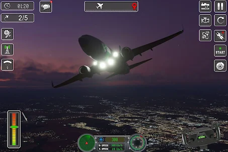 Simulateur de vol-jeu d'avion