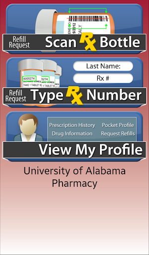 Android application University of Alabama Pharmacy screenshort