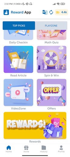 Android application N2 rewarder screenshort