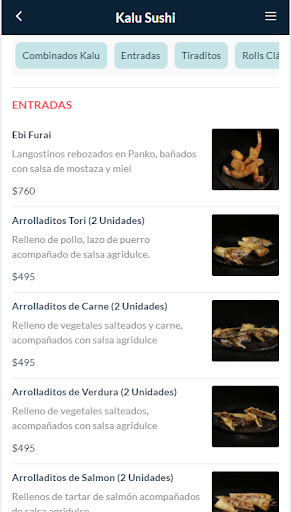 Kalu Sushi Screen 2