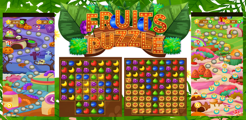Fruits Puzzle - Fruits Mania Fun Puzzle Game
