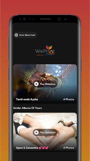 WePrint Photobooks Screen 3