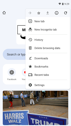Screenshot of Internet