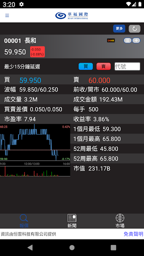 Huafu International APP Screen 2